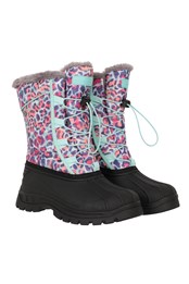 Whistler Kids Printed Adaptive Snow Boots Pink