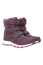 Slope Kids Waterproof Snow Boots Purple