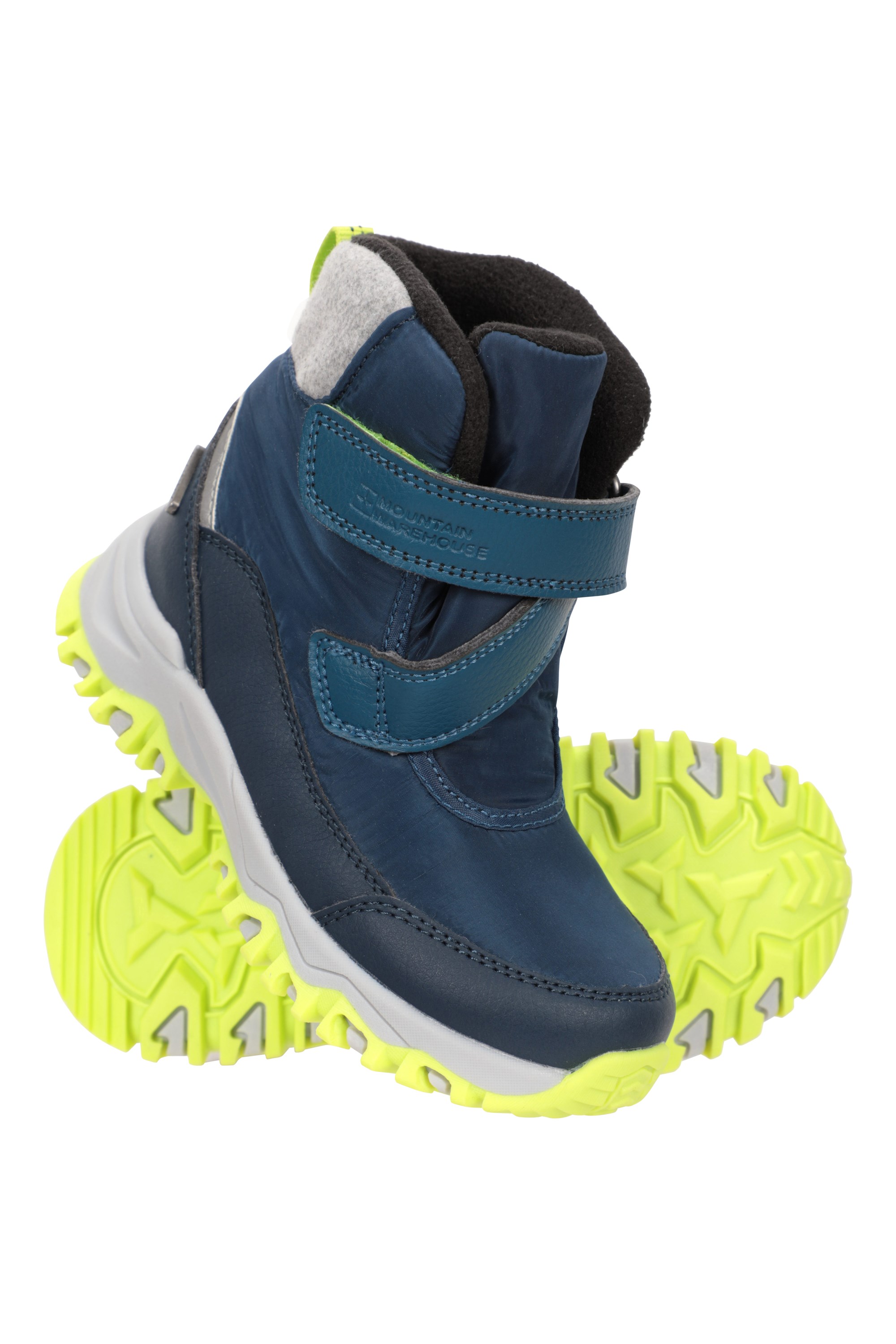 Alpine Kids Waterproof Snow Boots - Navy