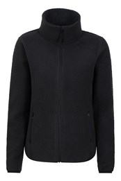 Cosmos Womens Recycled Fleece Jacket Black