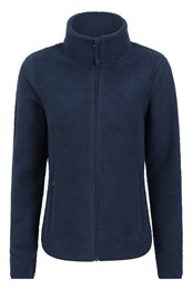Cosmos Womens Recycled Fleece Jacket Dark Blue