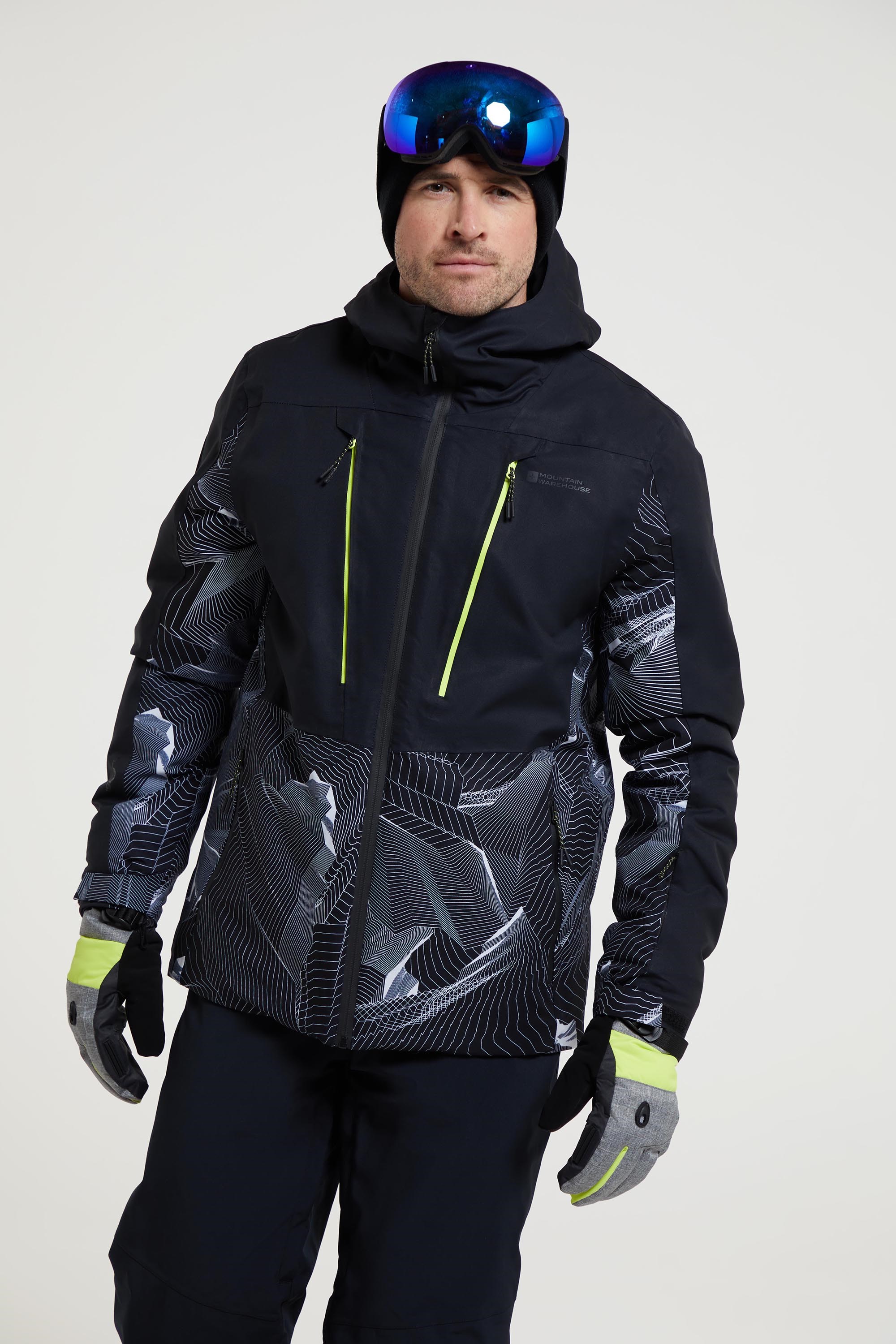 Infinite Extreme Mens Waterproof Ski Jacket - Black