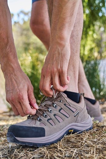 Vertex Mens Wide-Fit Extreme Vibram Shoes Brown