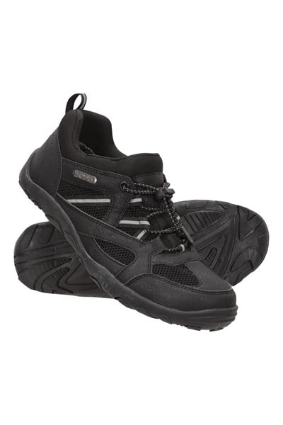 Meander Kids Waterproof Walking Shoes - Black
