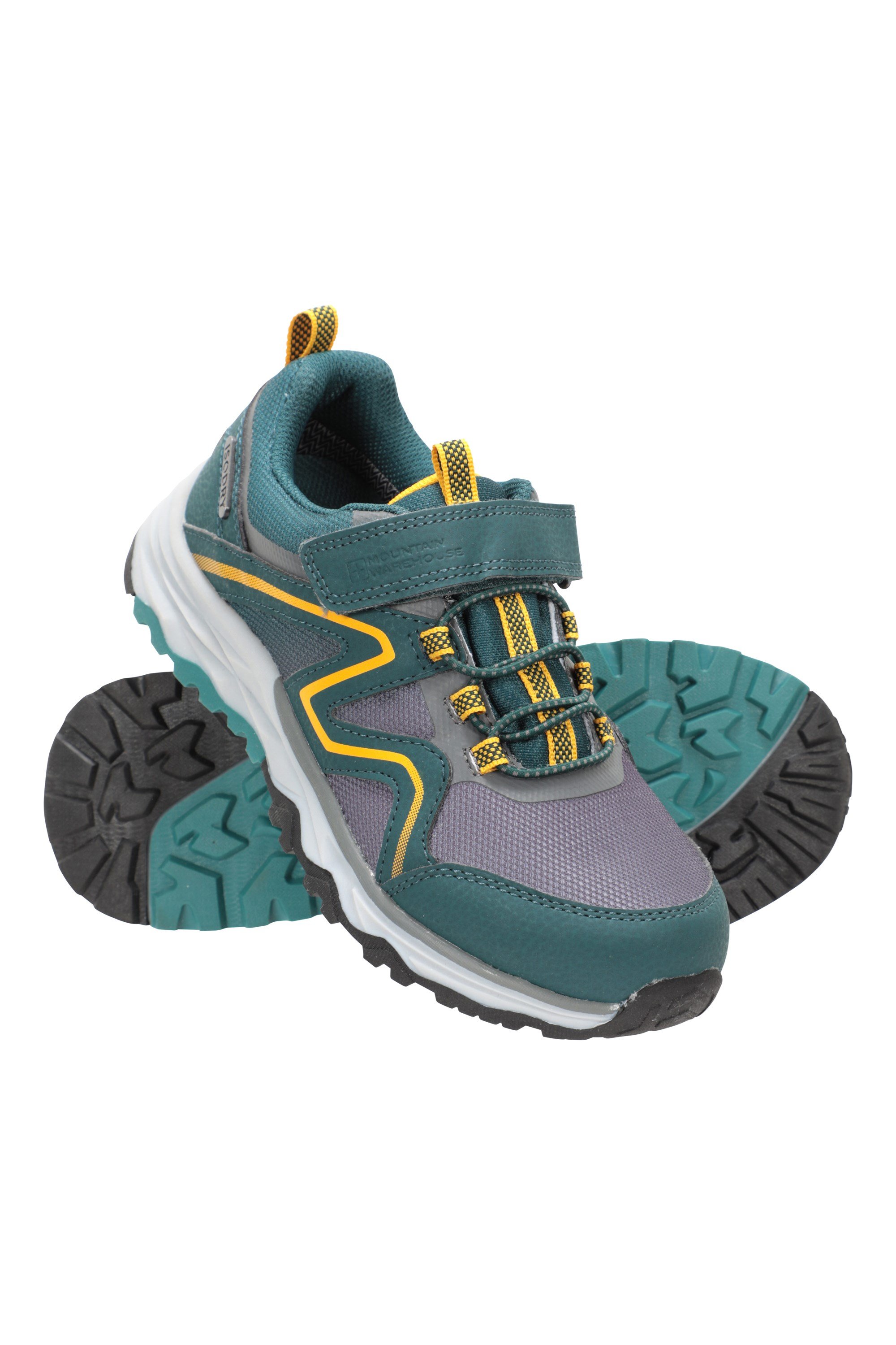 wasserfeste Trekkingschuhe Schuhe für Kinder aus Wildleder und Netzstoff Laufschuhe Mountain Warehouse Stampede Wanderschuhe für Kinder 