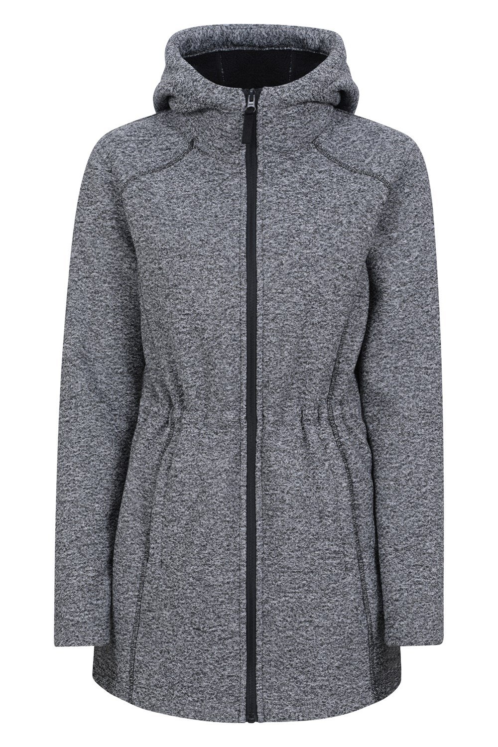 Mountain Warehouse Nevis Mujer Longline Chaqueta Polar Damas Anti Píldoras Sudadera con Capucha - Imagen 22 de 57