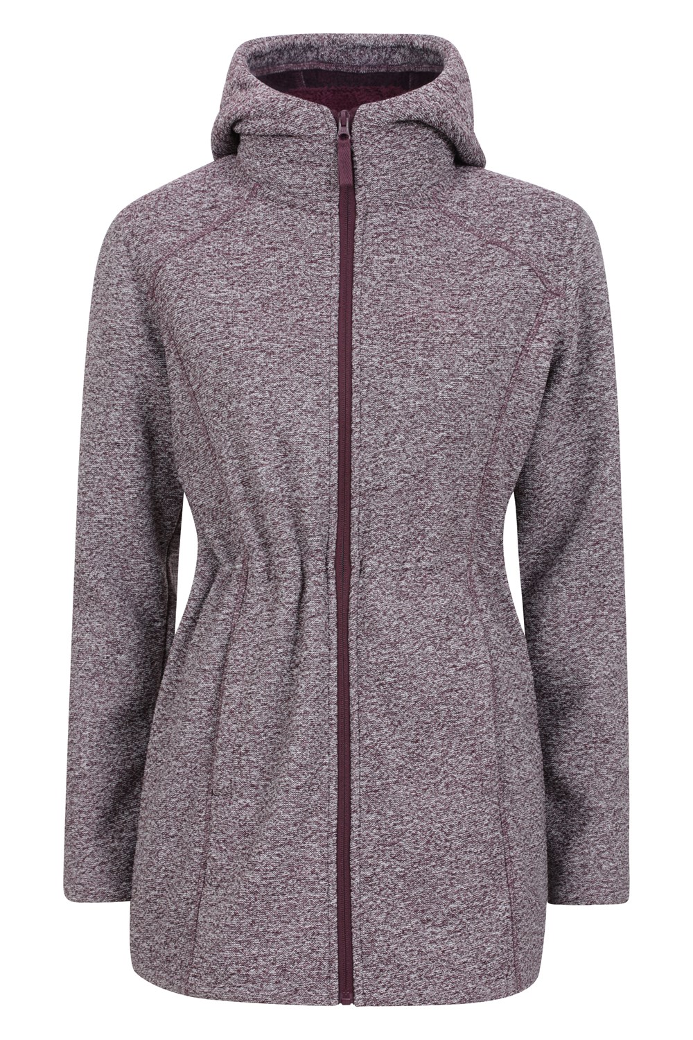 Mountain Warehouse Nevis Mujer Longline Chaqueta Polar Damas Anti Píldoras Sudadera con Capucha - Imagen 34 de 57