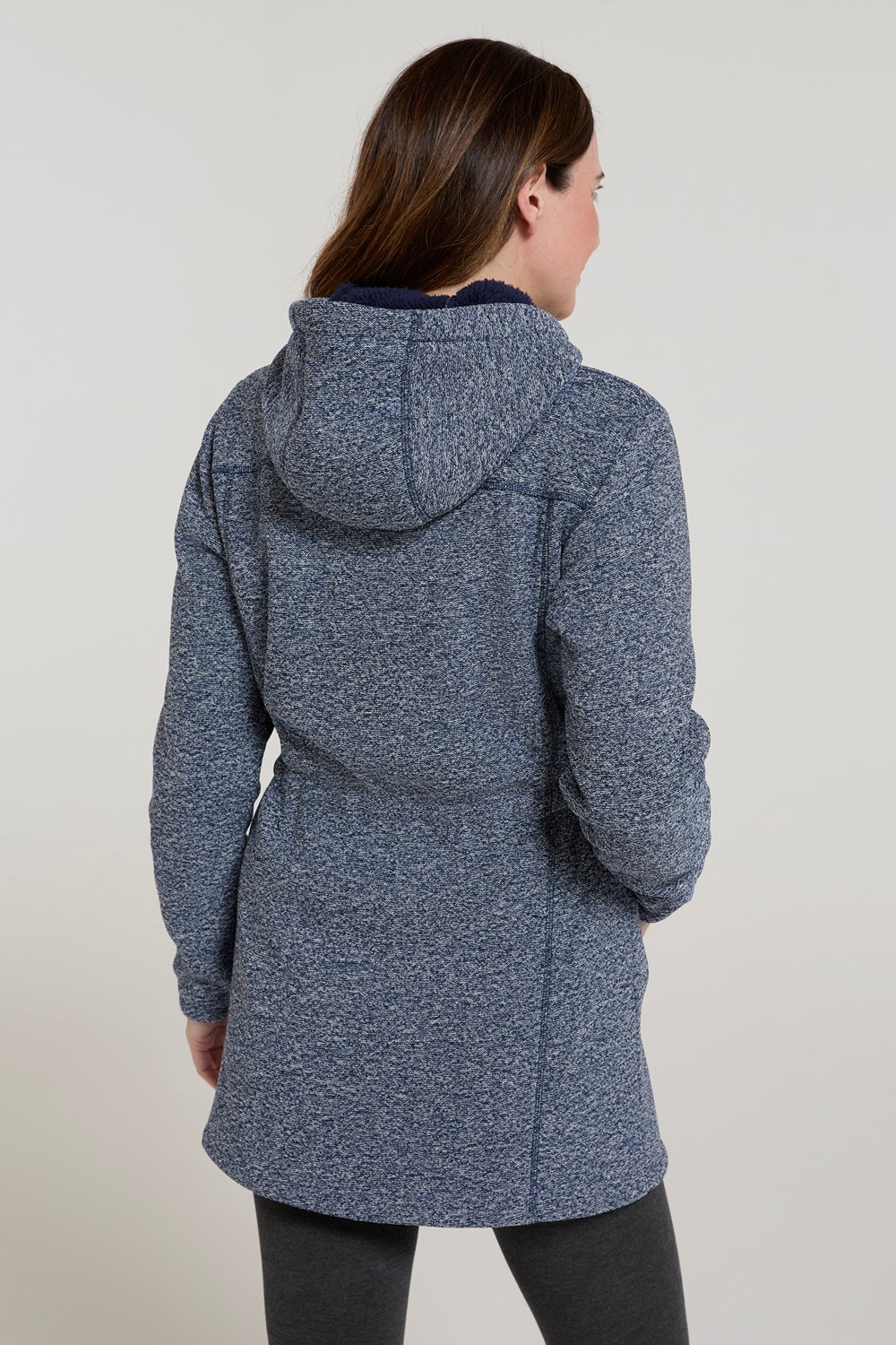 Mountain Warehouse Nevis Mujer Longline Chaqueta Polar Damas Anti Píldoras Sudadera con Capucha - Imagen 49 de 57