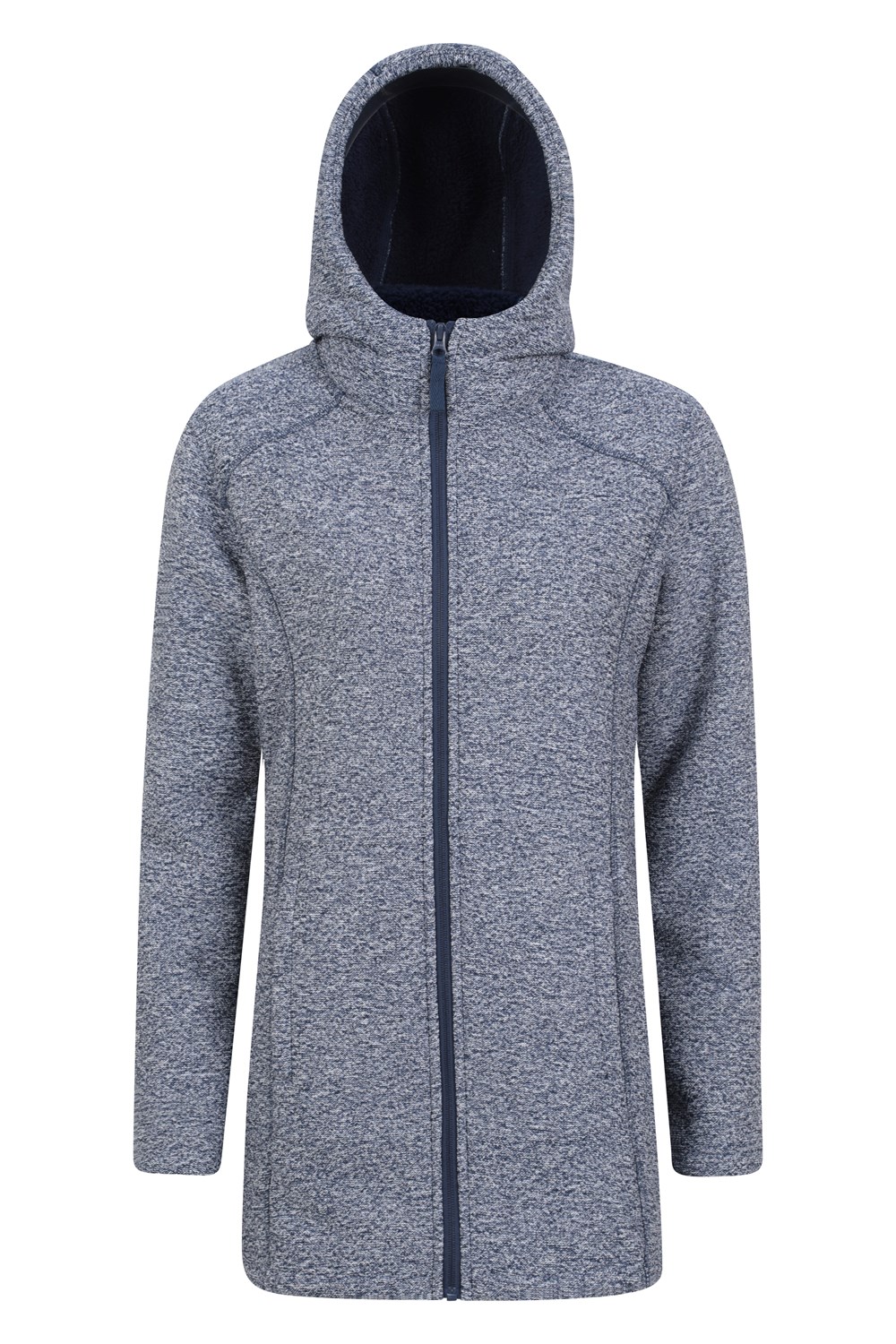 Mountain Warehouse Nevis Mujer Longline Chaqueta Polar Damas Anti Píldoras Sudadera con Capucha - Imagen 51 de 57