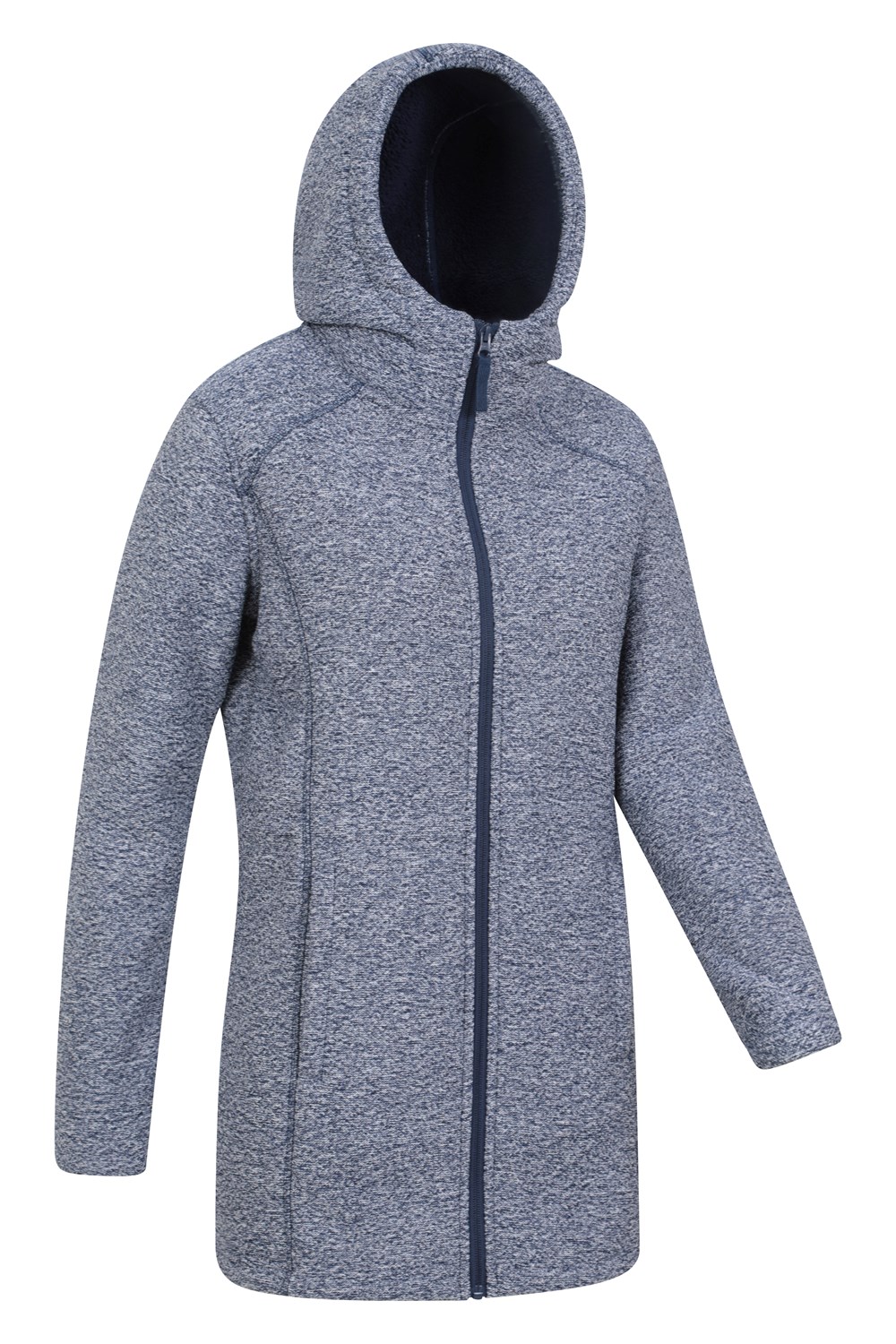 Mountain Warehouse Nevis Mujer Longline Chaqueta Polar Damas Anti Píldoras Sudadera con Capucha - Imagen 52 de 57