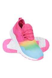 Eclipse Rainbow Machine Washable Kids Sneakers Pink