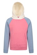 Kids Colour Block Hoodie, PALE BLUE, Kids Size 11-12 Yrs (152 cm)
