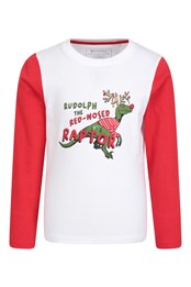 Rudolph Raptor Kids Organic T-Shirt White