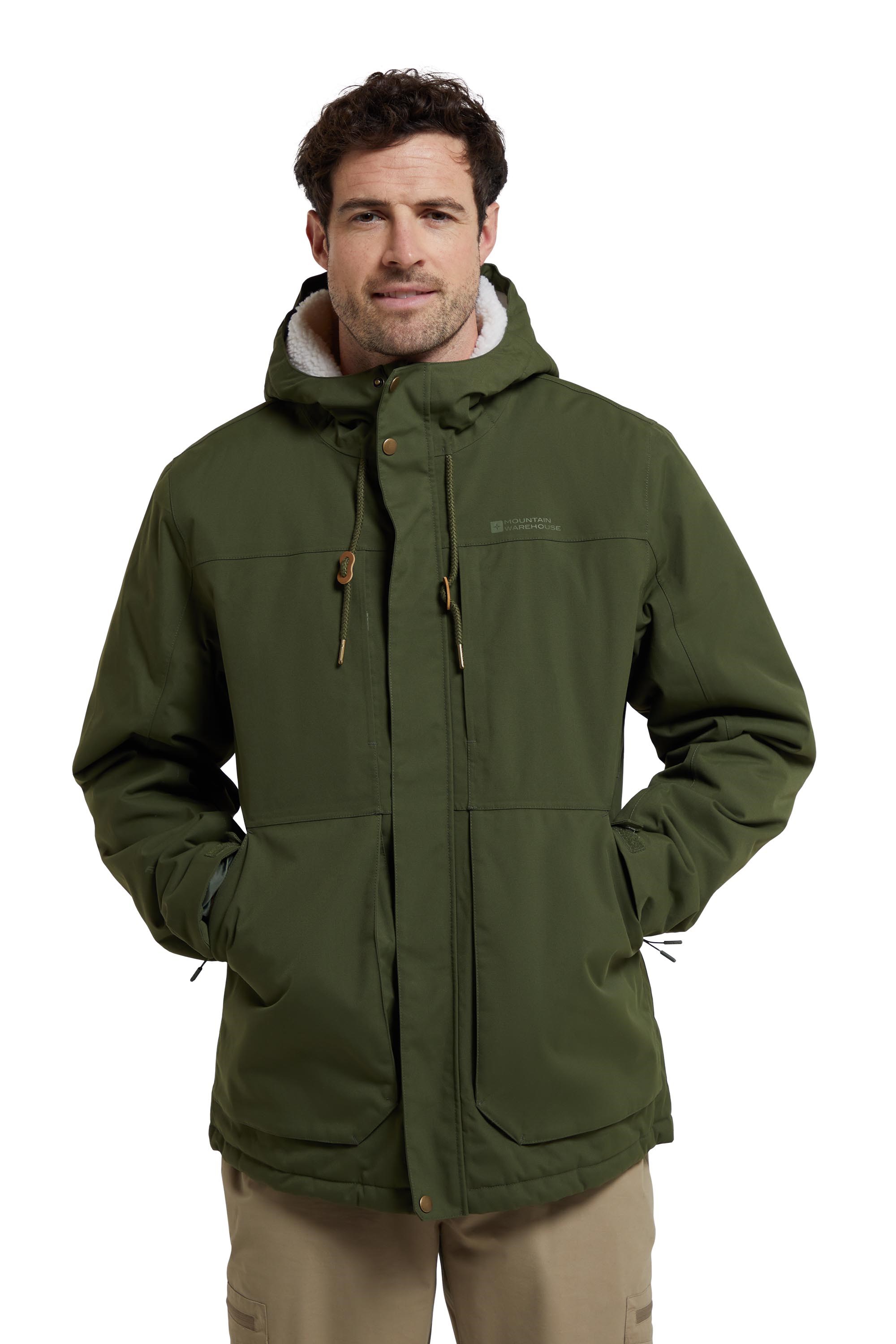 Borg lined mens jacket clearance