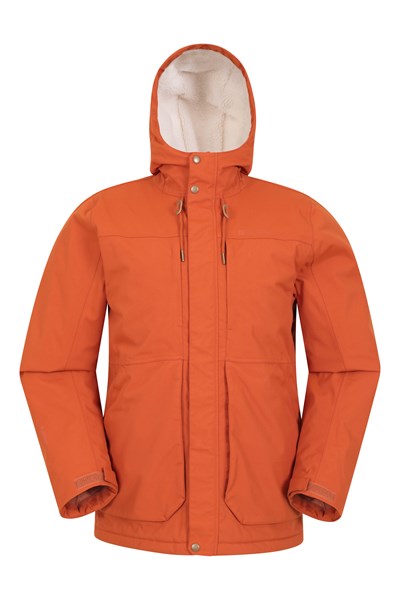 Coastline Mens Borg Waterproof Jacket - Orange