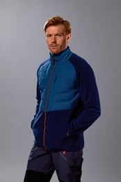 Ultra Endeavour Mens Padded Fleece Jacket Blue