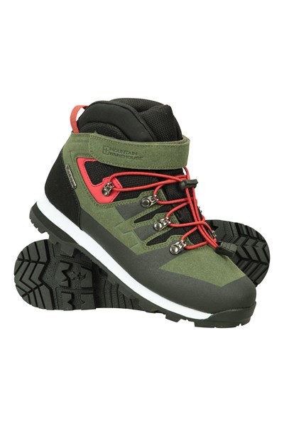 Scale Kids Waterproof Walking Boots - Green
