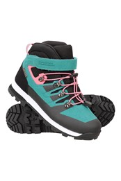 Scale Kids Waterproof Walking Boots Teal