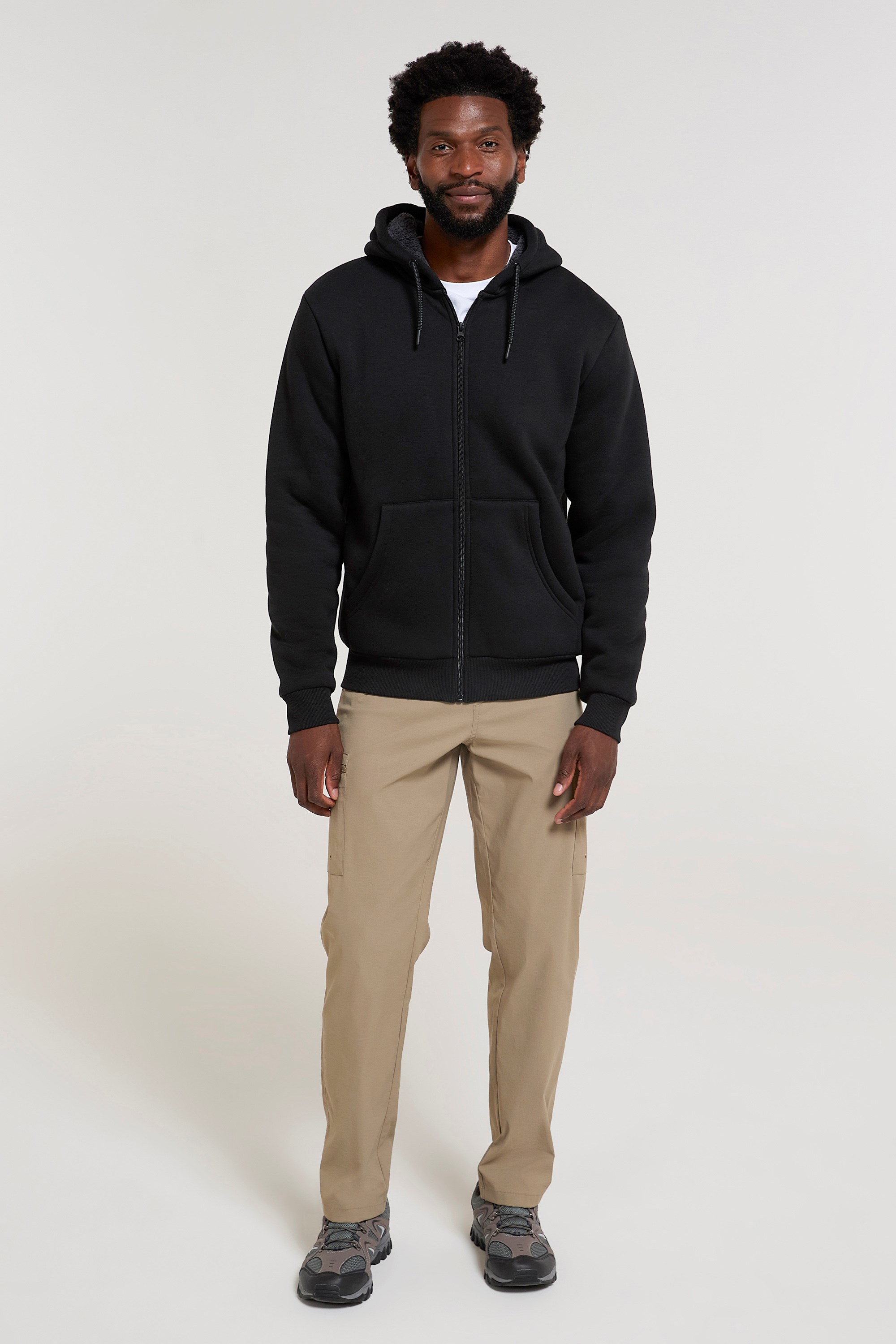 Dalton Mens Borg Lined Hoodie Mountain Warehouse GB