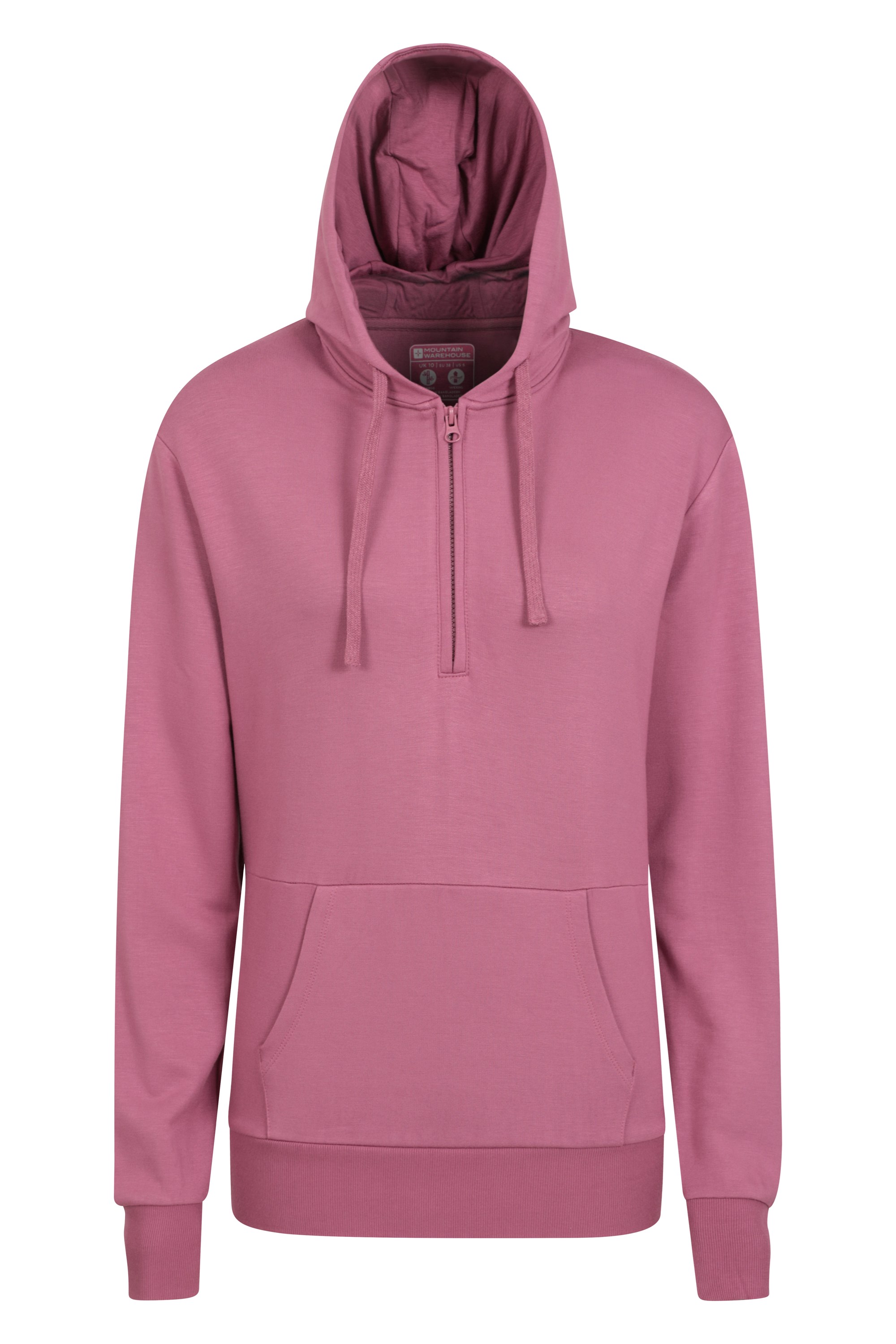 Mountain Warehouse Mountain Warehouse pink yoga quilted midlayer sweatshirt jumper size 12 