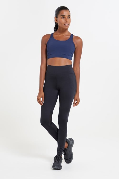 Black Fabric Women Yoga Sports Leggings in USA