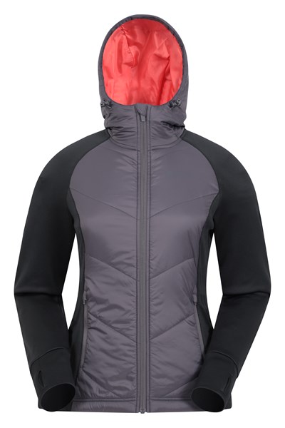 Recycled Womens Active Padded Jacket - Grey