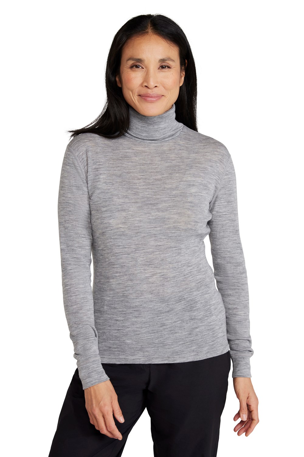 Mountain Warehouse Womens Roll Neck Top Ladies Quick Wicking Merino Base Layer - Picture 27 of 27