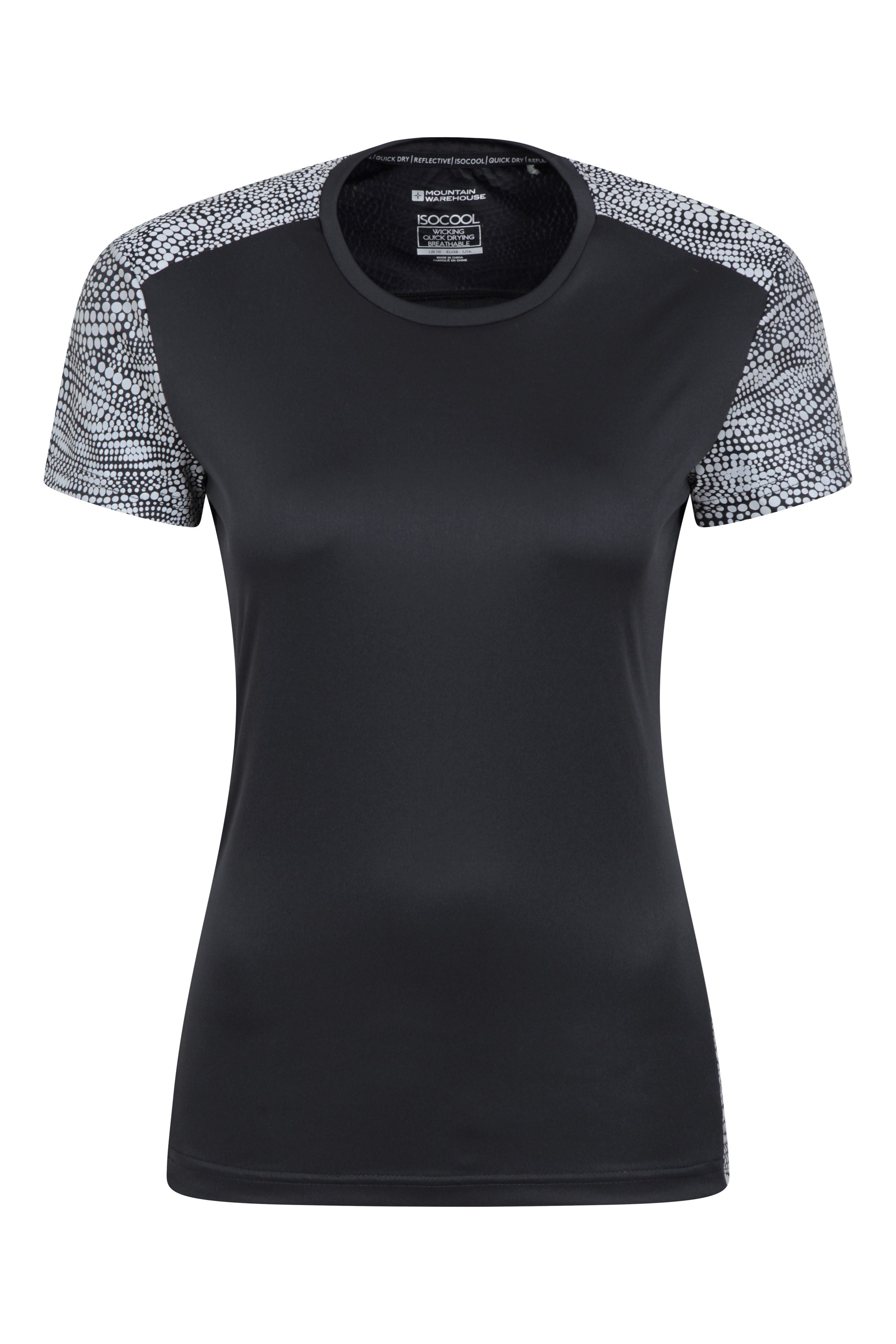 Pro Running Reflective Womens T-shirt - Black