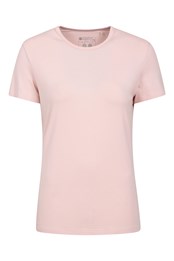 Womens Bamboo Rich Short Sleeve Tee Pale Pink