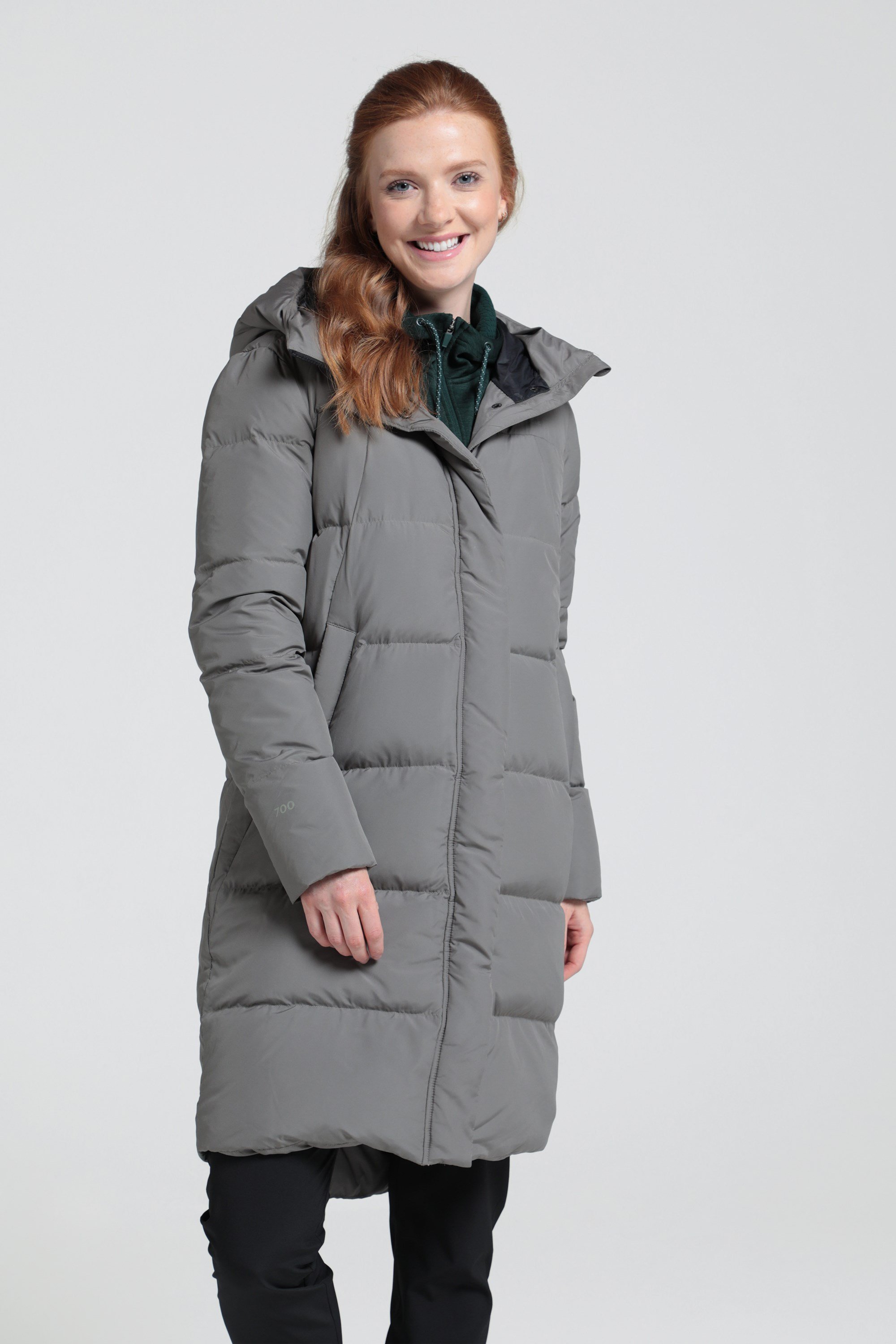 Andes Extreme Womens Long Down Jacket - Green