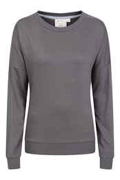 Bamboo Womens Loungewear Sweatshirt Grey