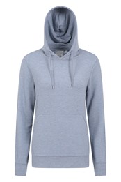 Loungewear Fleece-Kapuzenpulli für Damen Blau