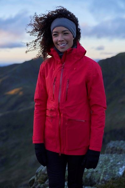 Ultra Tempest Womens 3-Layer Waterproof Jacket - Red