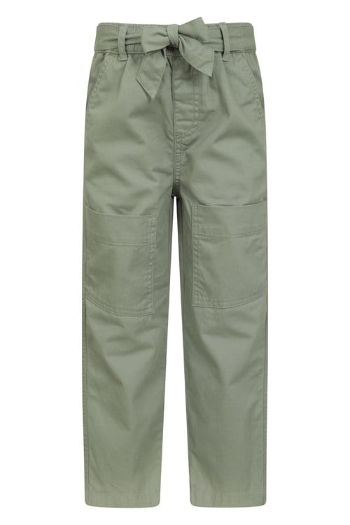 Cotton Cargo Pants - Khaki green - Kids