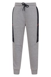 Kids Woven Panelled Tracksuit Bottoms Grey