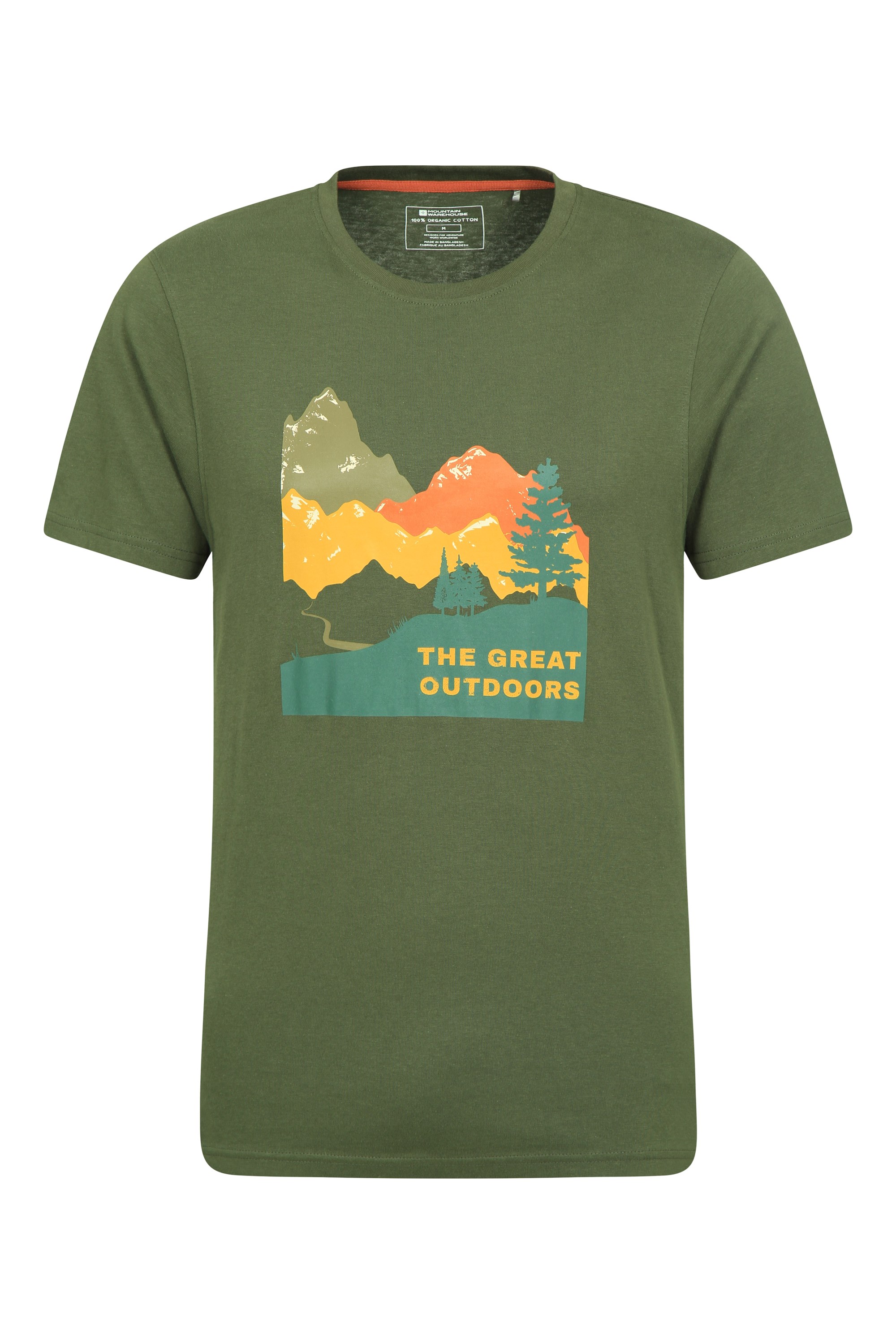 Great Outdoors męska koszulka organiczna - Green