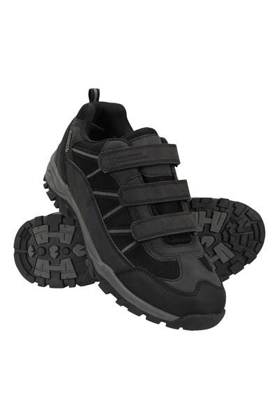 Adaptive Mens Waterproof Walking Shoes - Black