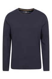 T-shirt Eden en coton biologique pour homme Bleu Marine