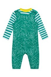 Baby Long Sleeve Overall Set Green