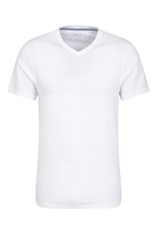 T-shirt Eden à col en V en coton biologique pour homme
