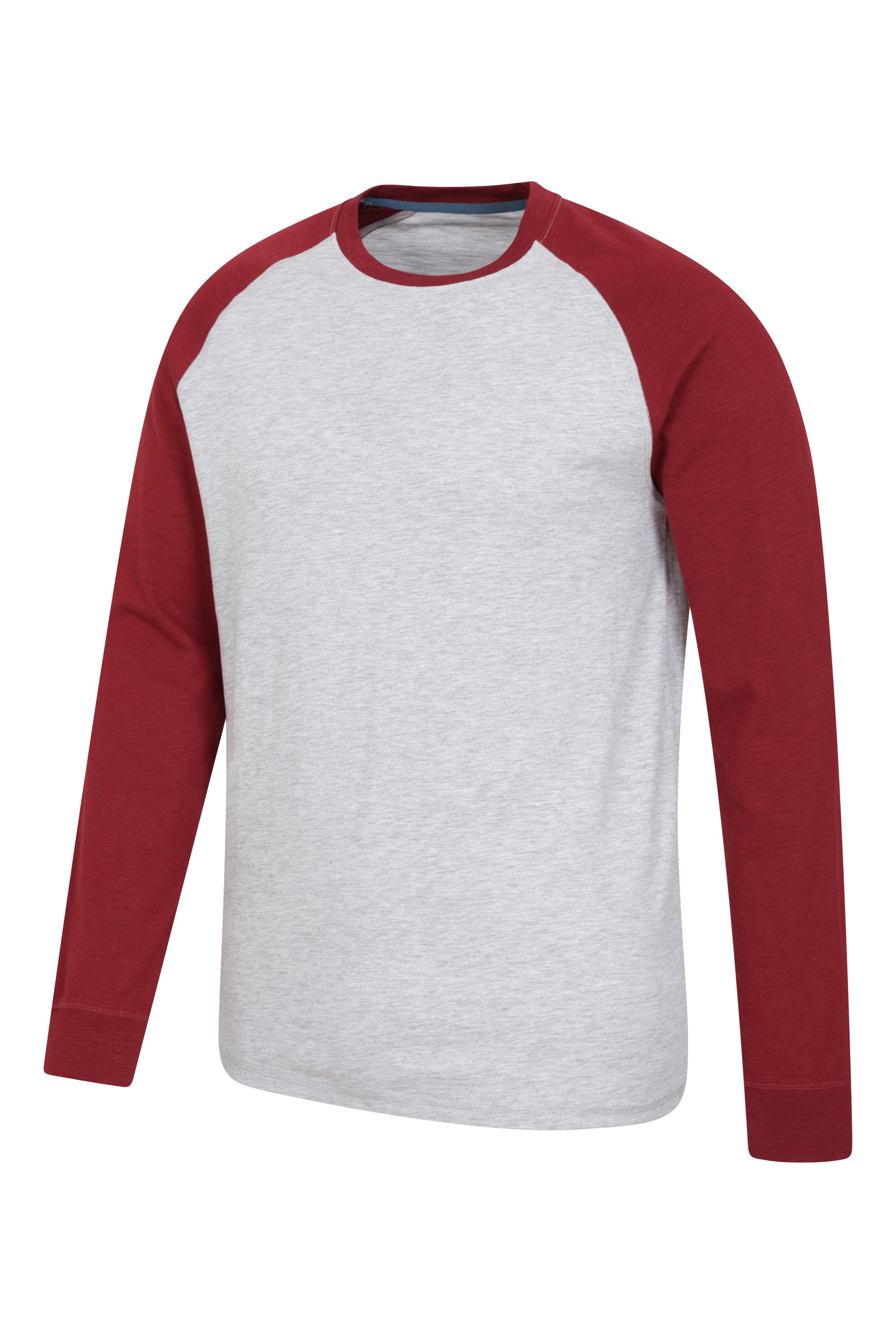 Men's Organic Cotton Essential Logo Baseball T-Shirt in Hike Red