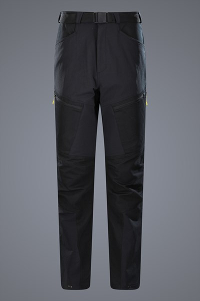 Ultra Mens Water Resistant Hiking Trousers - Black