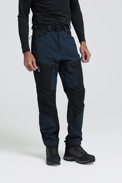 Ultra Mens Water Resistant Hiking Trousers - Navy