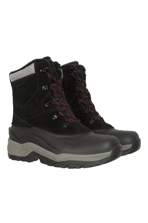 Mountain Warehouse Snowdon Extreme Mens Snow Boots - Black | Size 9