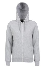 Keyne Womens Organic Full-Zip Hoodie Grey