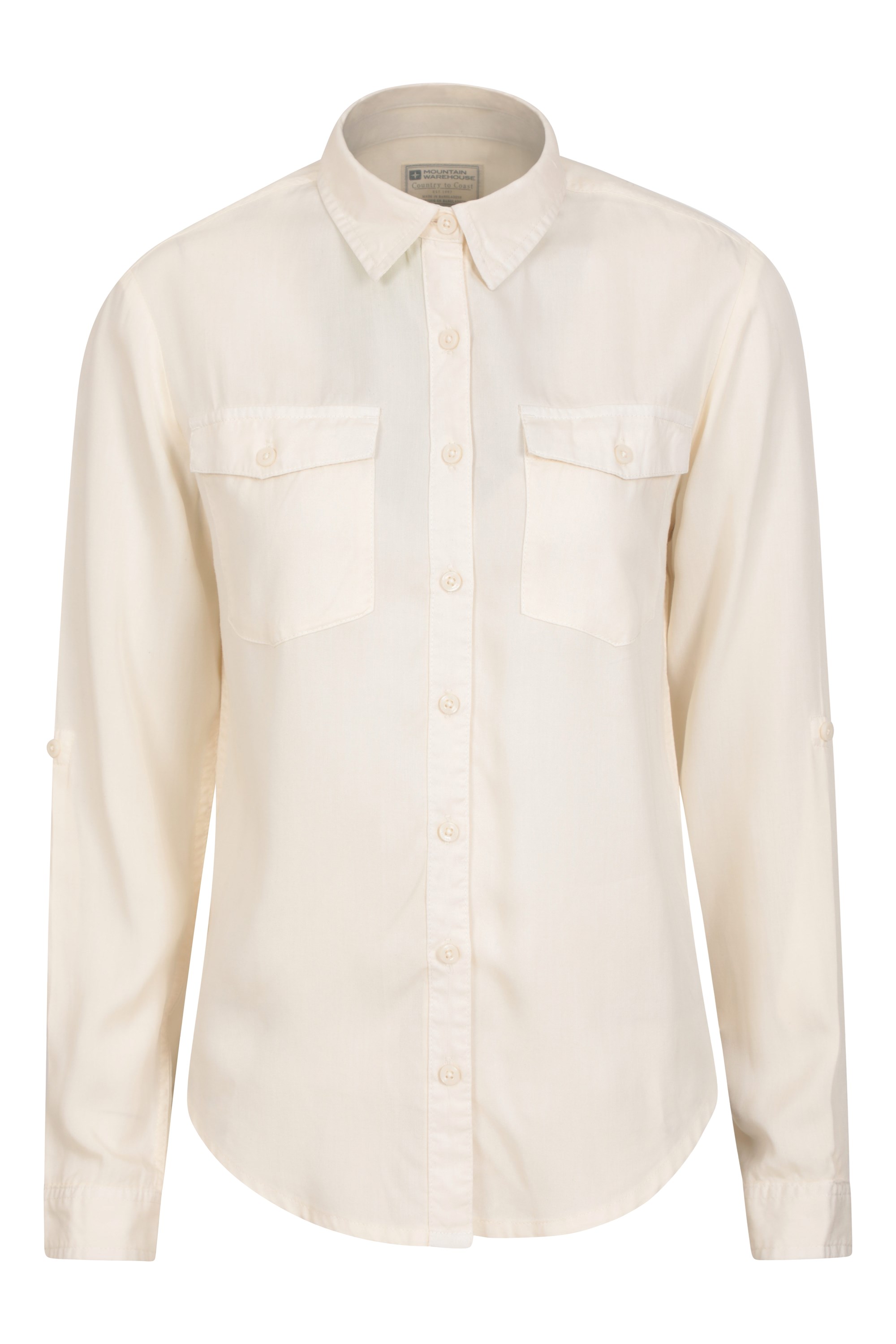 SOLID TENCEL SHIRT W/ PKT