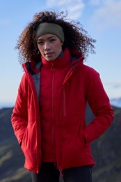 Ultra 3 Peaks wasserdichte 3-in-1 Jacke für Damen Rot