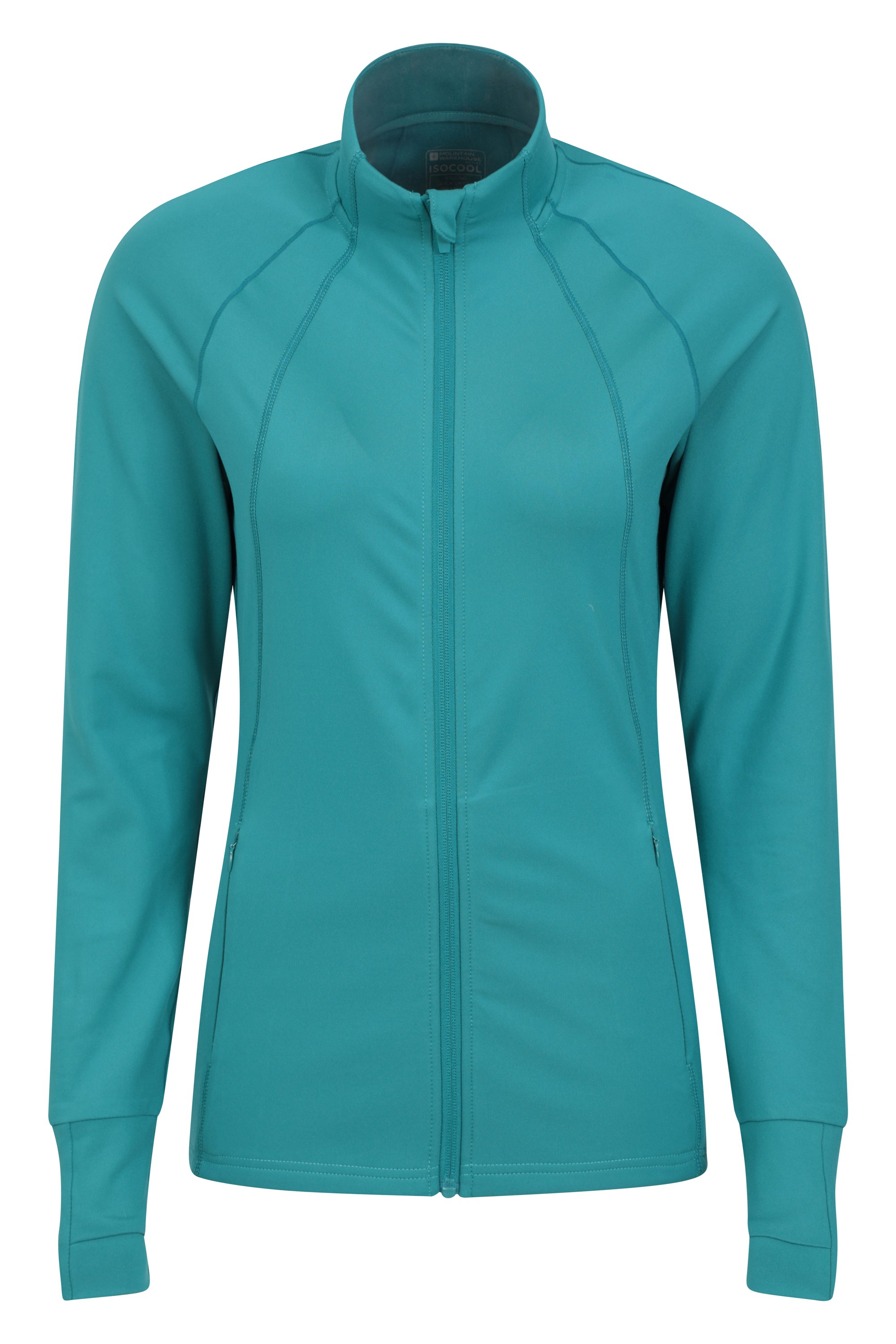 Active formschöner Midlayer aus recyceltem Material für Damen - Dunkel Türkis