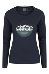 Midnight Mountains Womens Organic T-Shirt