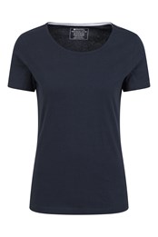 Eden Womens Organic Round Neck T-Shirt Navy